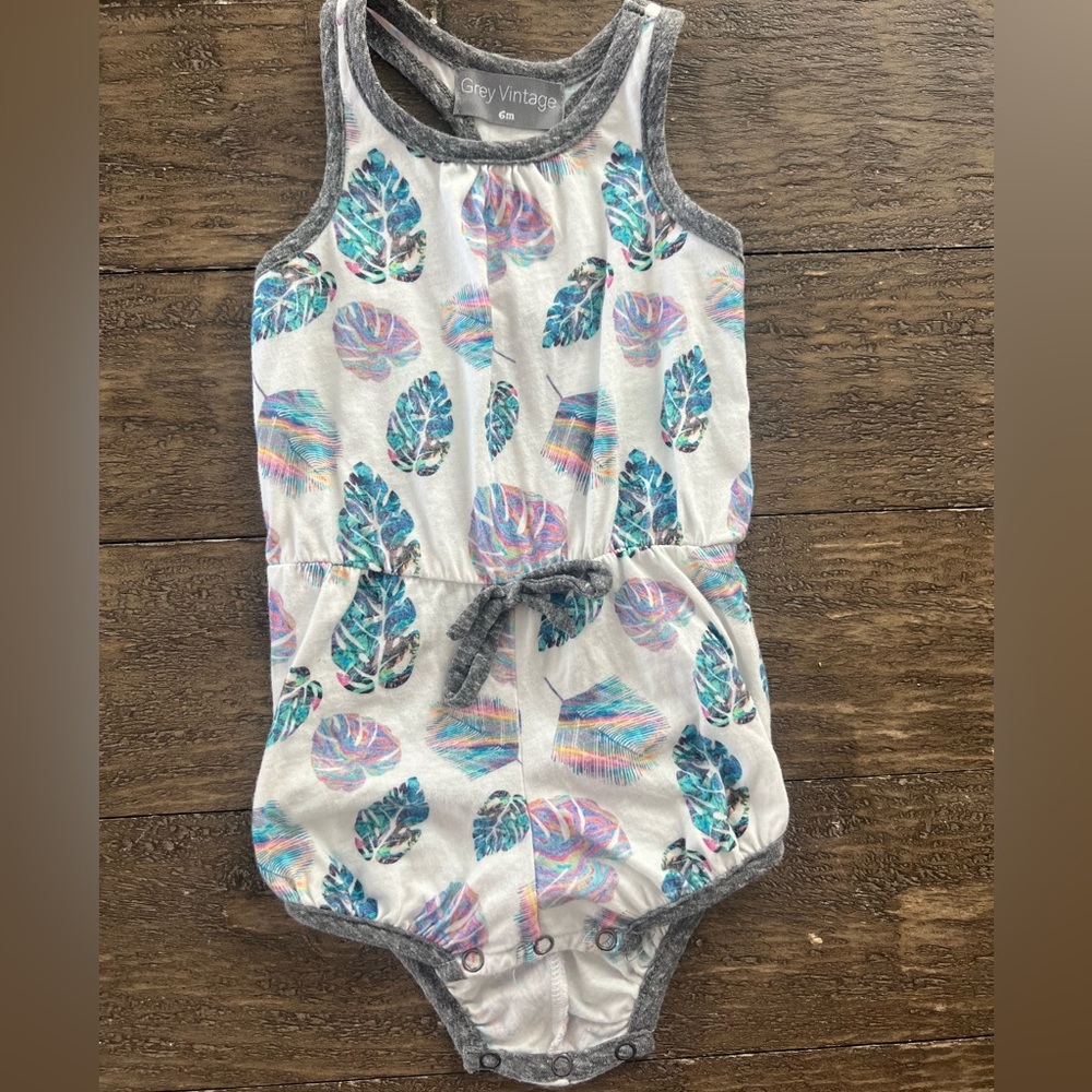 Grey Vintage romper